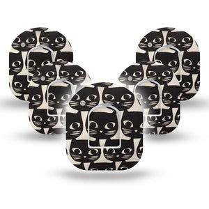 Black Cats Pod Patch 5-Pack with center stickers