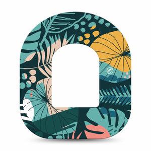 ExpressionMed Colorful Jungle Tropics Omnipod Cover Single Tape