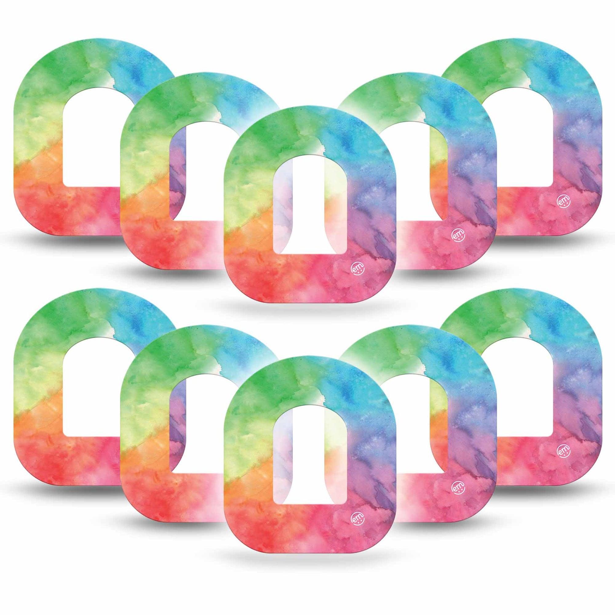 ExpressionMed Rainbow Cloud Omnipod Patch 10-Pack Tape