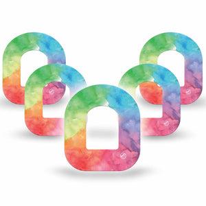 ExpressionMed Rainbow Cloud Omnipod Patch 5-Pack Tape