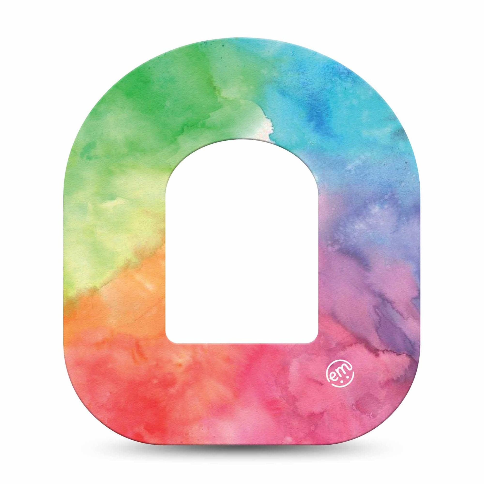 ExpressionMed Rainbow Cloud Omnipod Patch