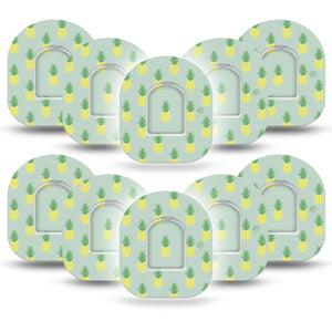 Vintage Pineapple Pod Patch 10-Pack Tape and 10-Pack Sticker