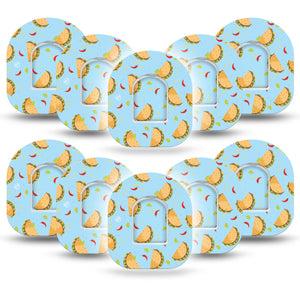 Tacos Blue Pod Overpatch 10-Pack Tape and 10-Pack Sticker