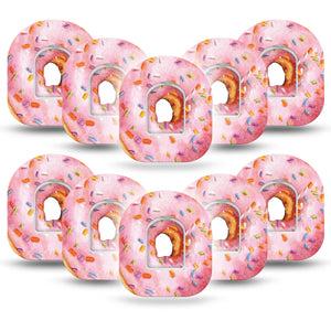 ExpressionMed Donut Sprinkles Pink Pod Tape 10-Pack Stickers and 10-Pack Tapes