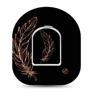 ExpressionMed Dusted Feather Pod Tape Single Tape and Sticker