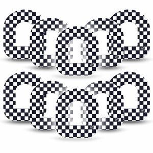 ExpressionMed Checkered Pod Tape 10-Pack, Timeless Design Fixing Ring Tape Pump Design