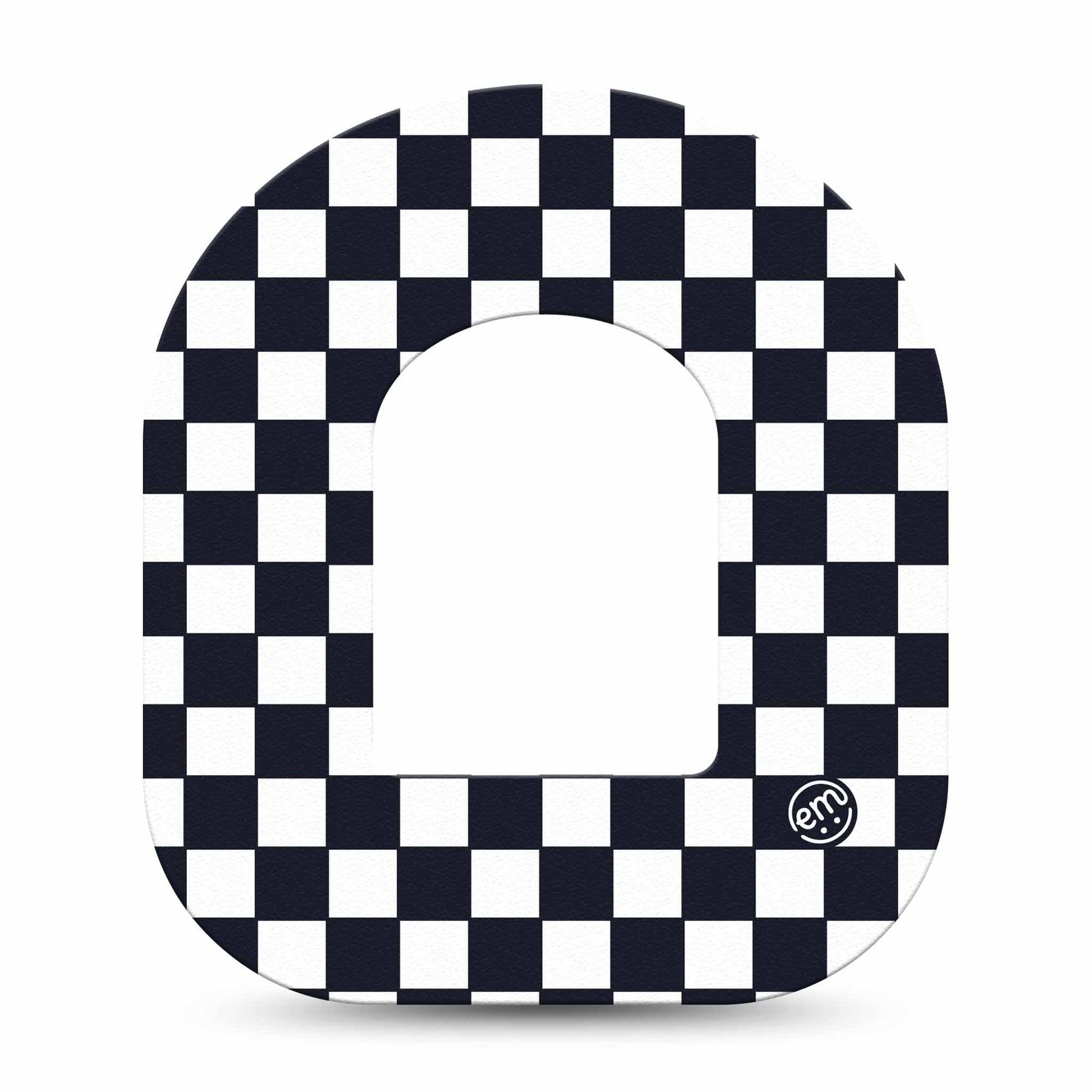 ExpressionMed Checkered Pod Tape Single Tape, Racing Flair Fixing Ring Patch Pump Design