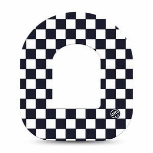ExpressionMed Checkered Pod Tape Single Tape, Racing Flair Fixing Ring Patch Pump Design