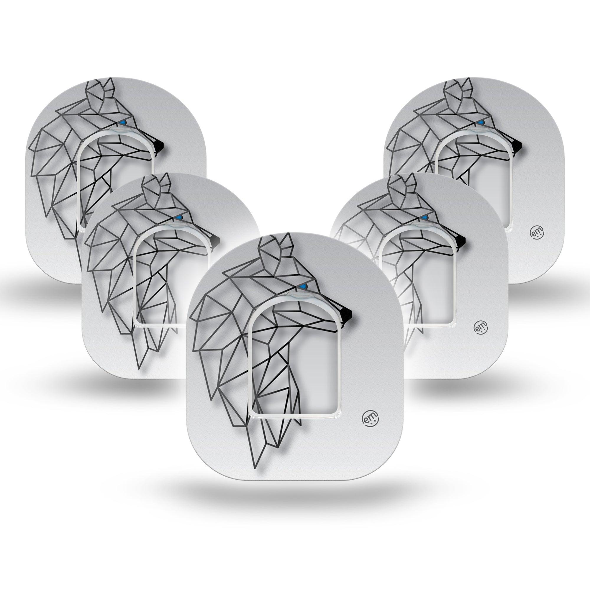 ExpressionMed Iron Wolf Pod Cover 5-Pack Tape and Sticker