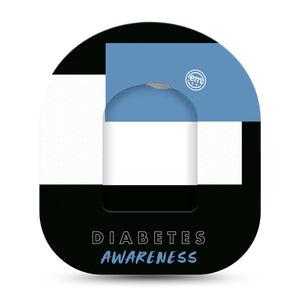 ExpressionMed Diabetes Awareness Pod Center Sticker and Tape Diabetes Awareness Inspired, Vinyl Sticker and Tape Design Pump Design