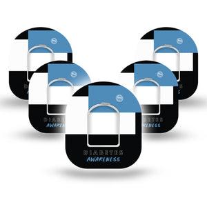 ExpressionMed Diabetes Awareness Pod Patch 5-Pack Tape and Sticker