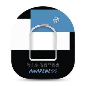 ExpressionMed Diabetes Awareness Pod Patch Single Tape and Sticker