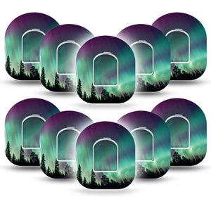 ExpressionMed Northern Lights Pod Overpatch 10-pack with stickers