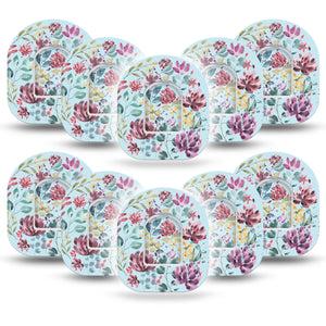 Botanical Blooms Pod Tape 10-Pack with center stickers