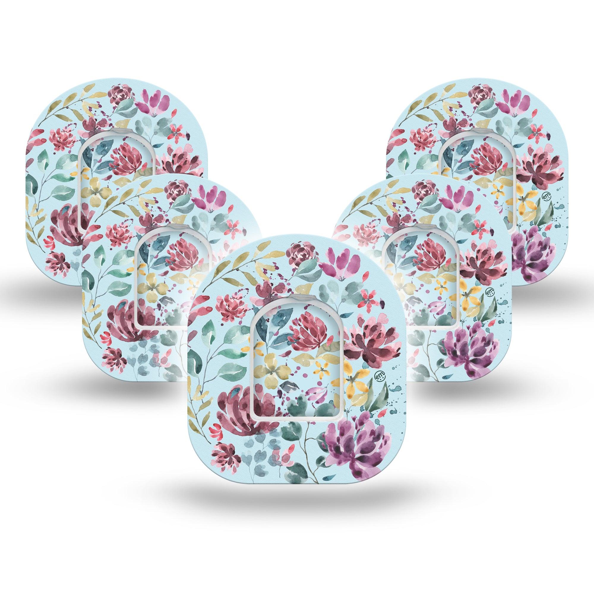 Botanical Blooms Pod Tape 5-Pack with center stickers