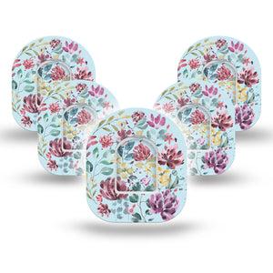 Botanical Blooms Pod Tape 5-Pack with center stickers
