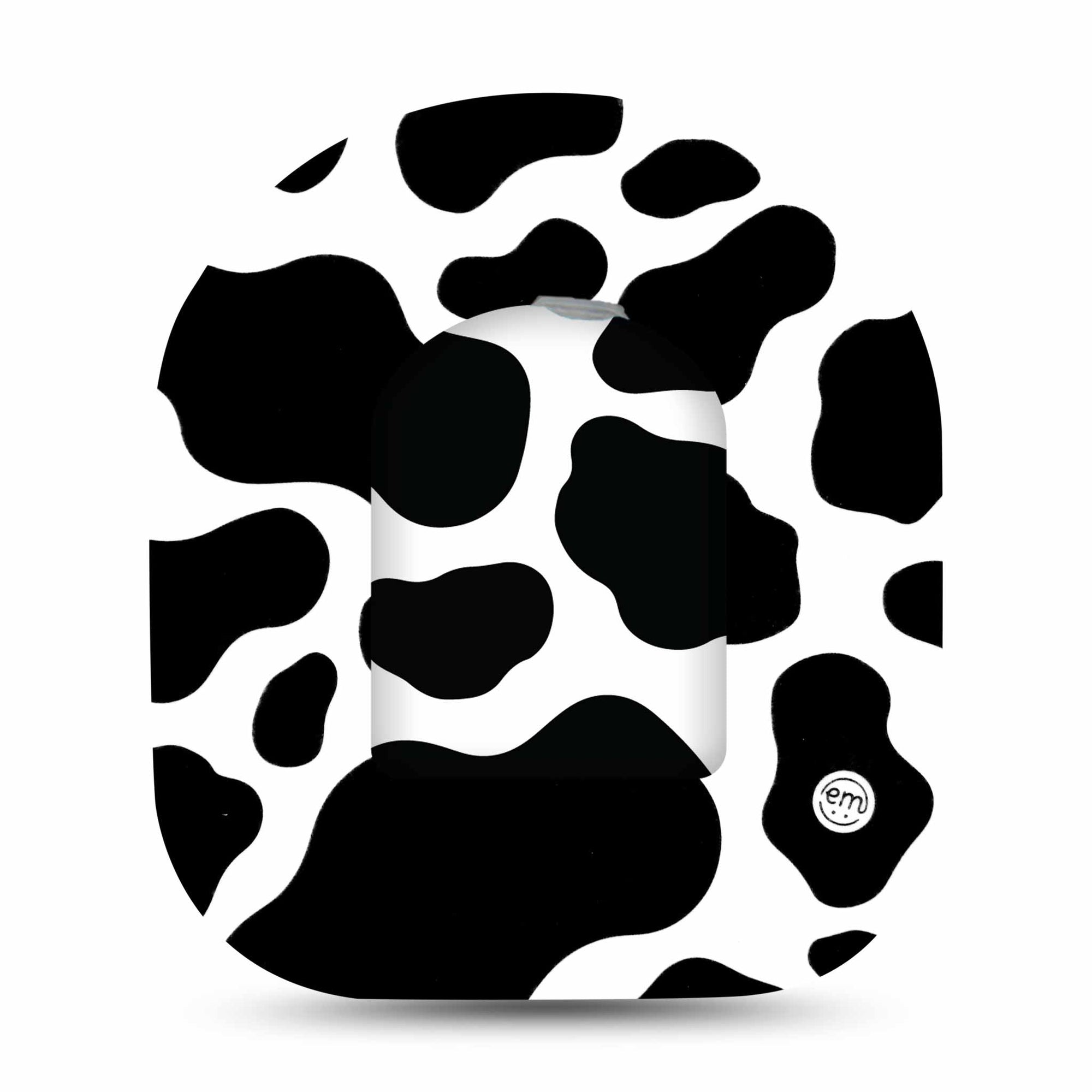 ExpressionMed Cow Print Pod Center Sticker with Matching Tape Moo Milk Print Inspired Vinyl Pump Design