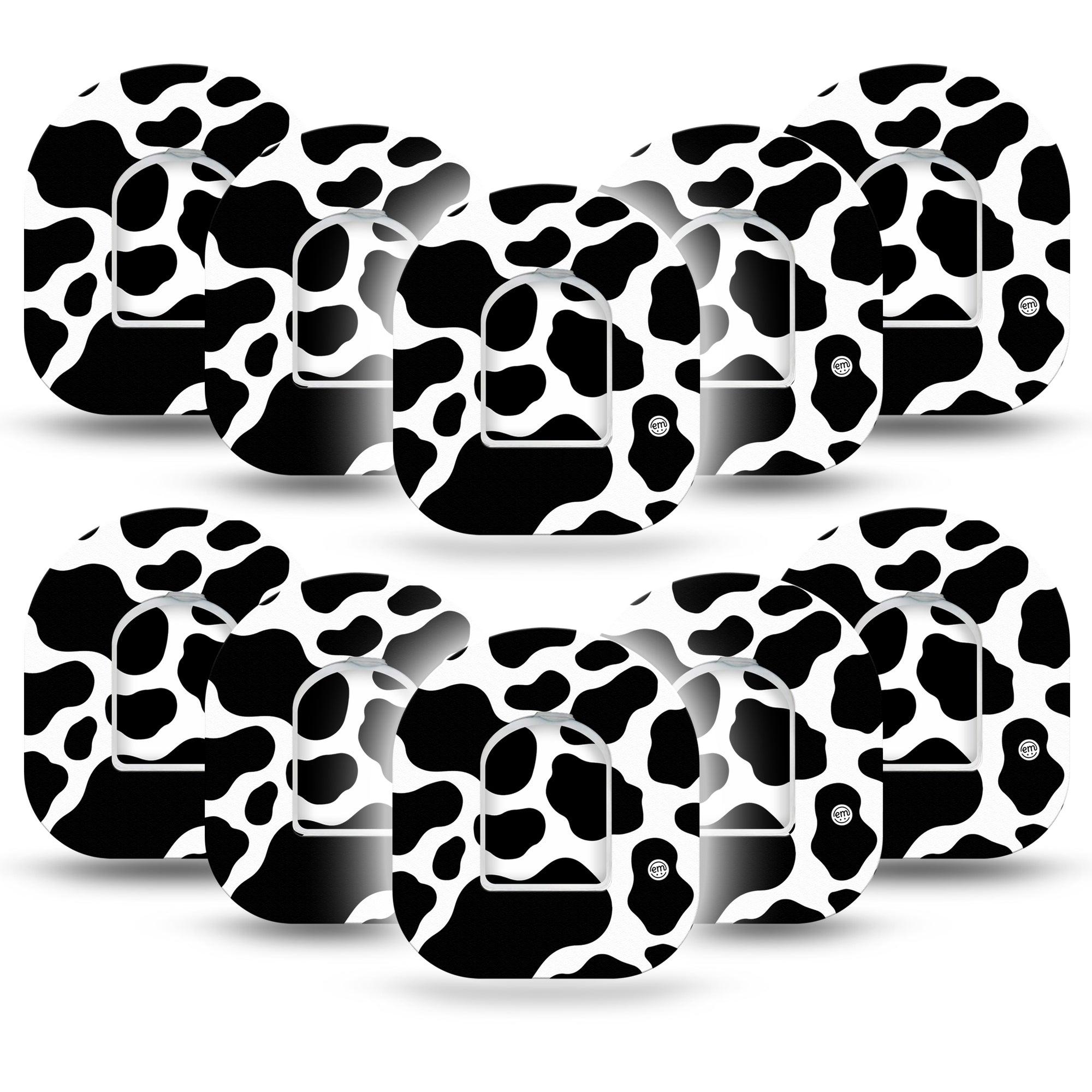 Cow Print Pod Overpatch 10-Pack with center stickers