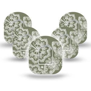 ExpressionMed Olive Henna Pod Tape 5-Pack with center sticker