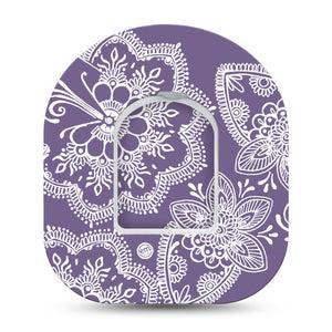 ExpressionMed Purple henna Pod Cover Single Tape and Sticker