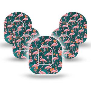 ExpressionMed Flamingos Pod Tape 5-Pack with center stickers
