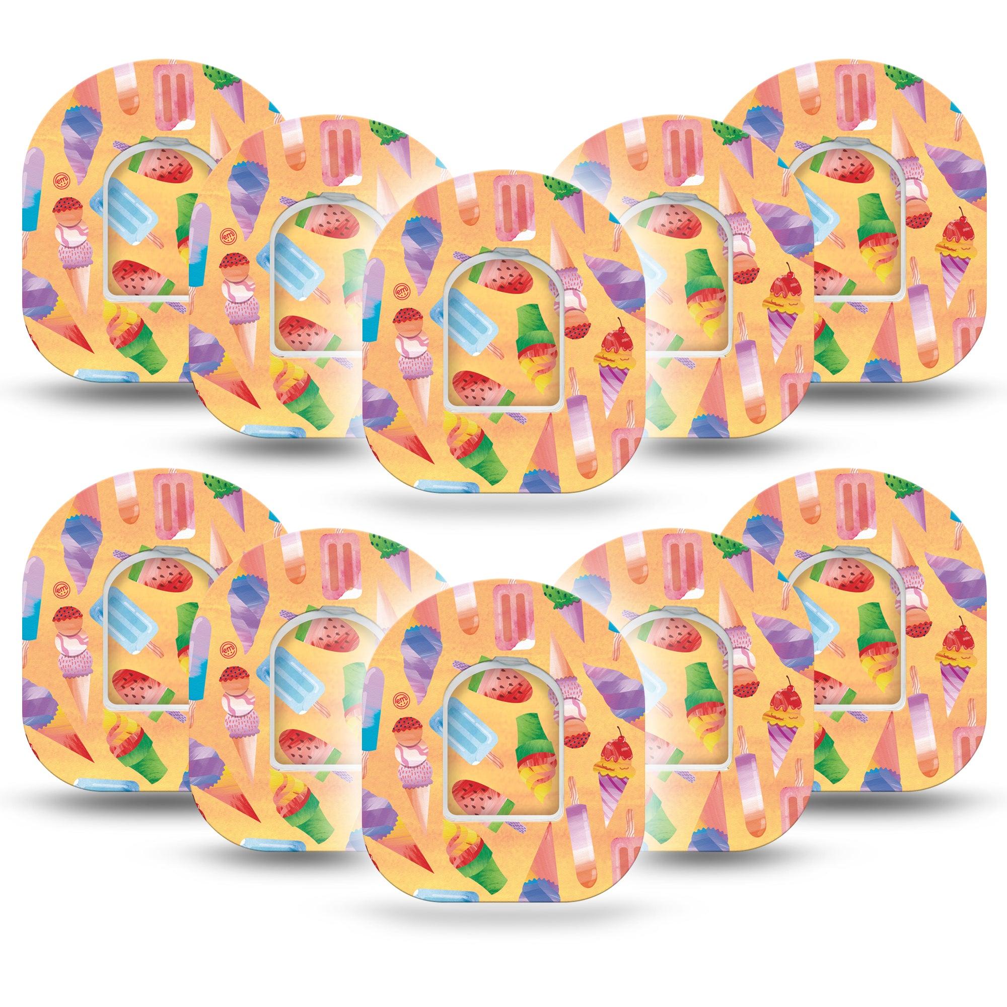 ExpressionMed Popsicle Stand Pod Tape 10-Pack with center stickers