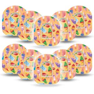 ExpressionMed Popsicle Stand Pod Tape 10-Pack with center stickers