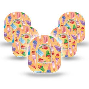 ExpressionMed Popsicle Stand Pod Tape 5-Pack with center stickers