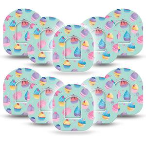 Cupcake Pod Tape 10-Pack with center stickers