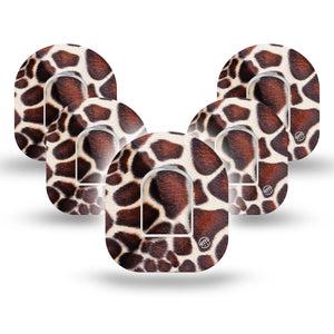 ExpressionMed Giraffe Pod Tape 5-Pack with center stickers