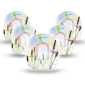 ExpressionMed Dragonfly Pod Tape 5-Pack with center stickers