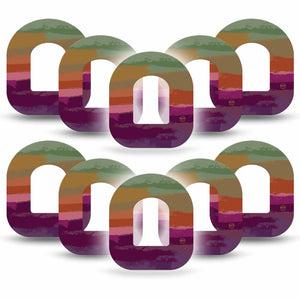 ExpressionMed Falling Colors Omnipod Adhesive Patch 10-Pack