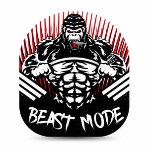 Beast Mode Pod Sticker with Matching Adhesive Tape, Gym Beast Theme Vinyl Pump Design