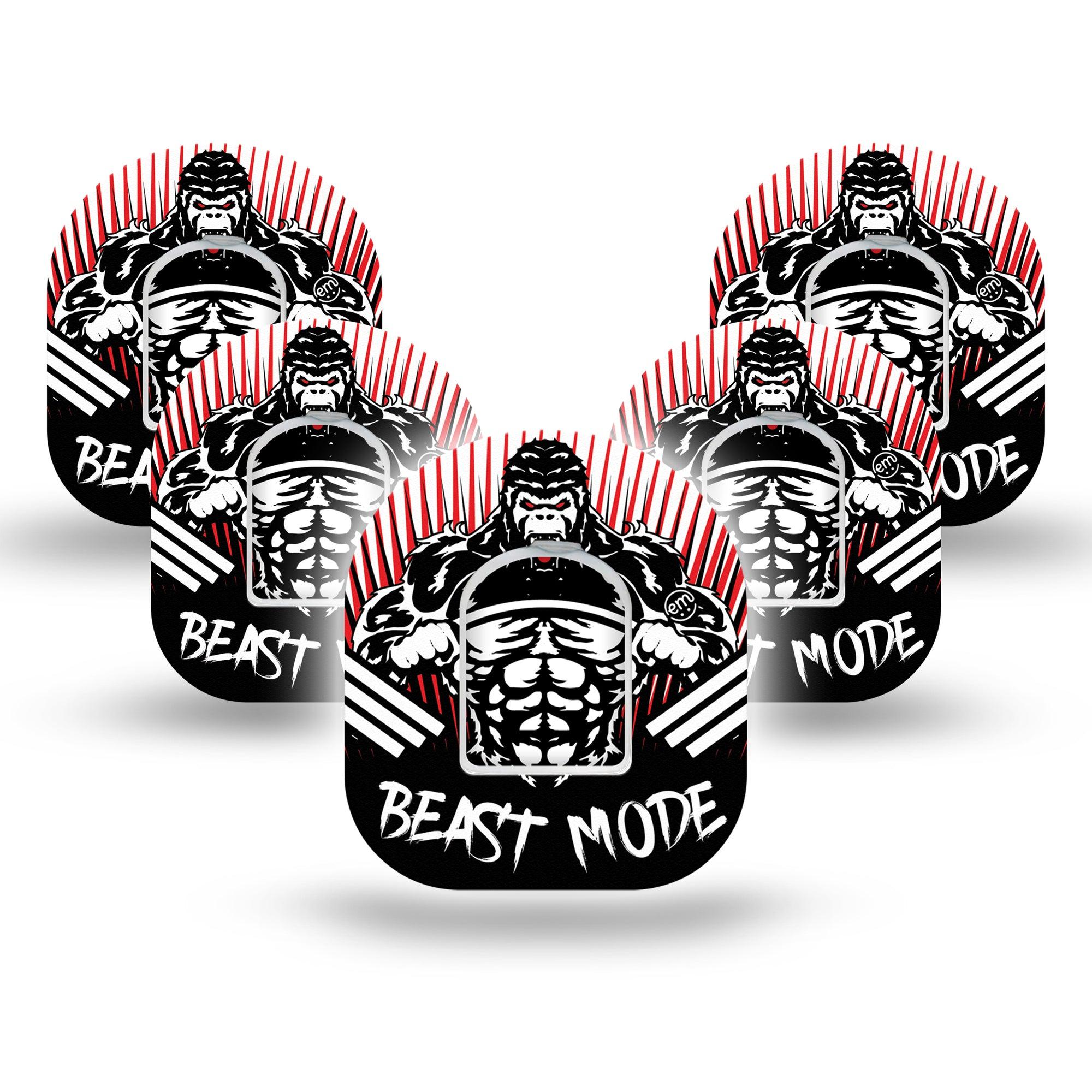 Beast Mode Pod Tape 5-Pack with center stickers