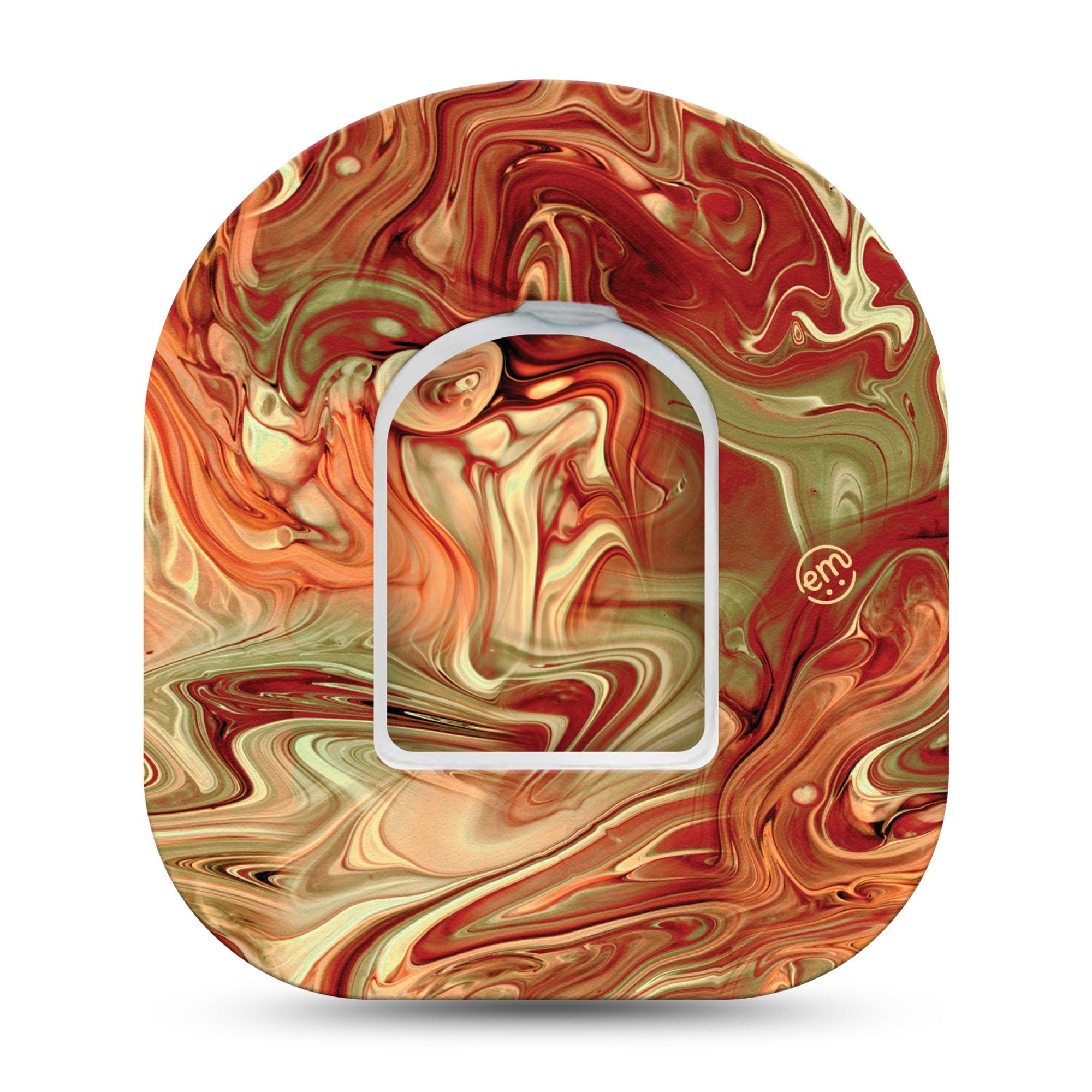 ExpressionMed Rustic Marble Pod Tape with center sticker