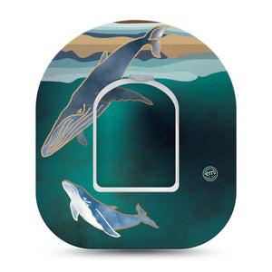 Whales Pod Cover with center sticker