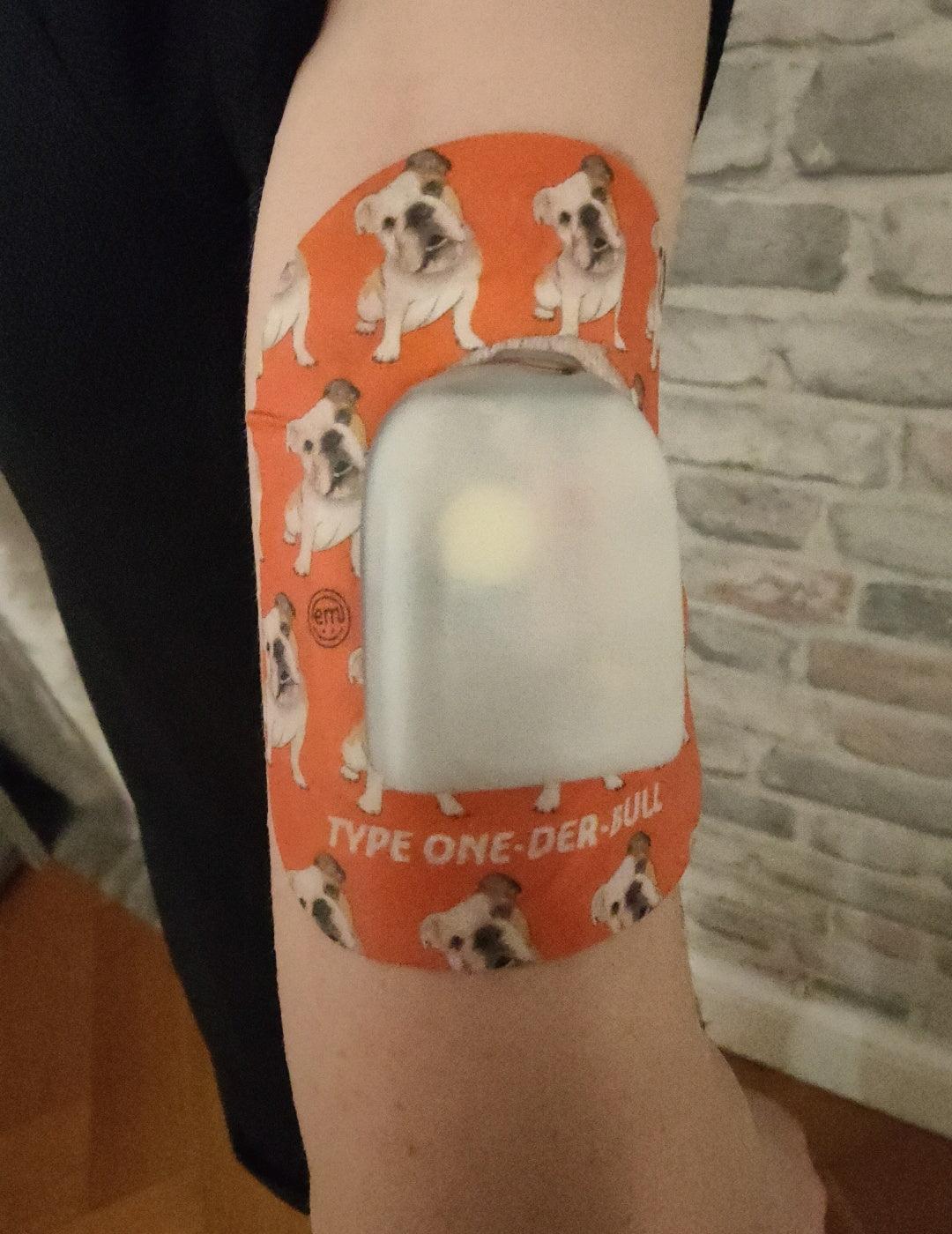 ExpressionMed Crazy Canine Variety Pack Pod Tape, Single Tape, Arm Wearing Dog Themed Pod Adhesive Patch Design