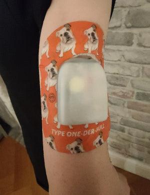 ExpressionMed Crazy Canine Variety Pack Pod Tape, Single Tape, Arm Wearing Dog Themed Pod Adhesive Patch Design