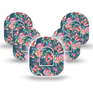 ExpressionMed Floral Enchantment Pod Tape 5-Pack with center stickers
