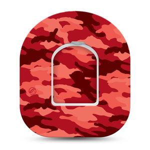 ExpressionMed Red Camo Pod Tape with center sticker