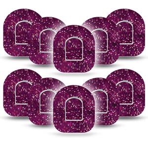 ExpressionMed Pink Sequins Pod Tape 10-Pack with center stickers