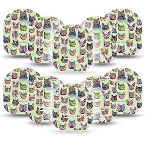 Cat Party Pod Tapes 10-Pack with center stickers