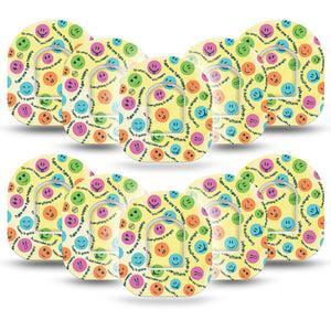 ExpressionMed Smileys Pod Tape 10-Pack with center stickers