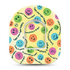 ExpressionMed Smileys Pod Tape with center sticker