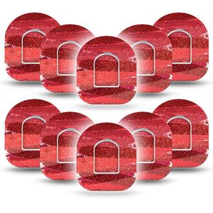 Brushed Glitter Pod Tape 10-Pack with center stickers