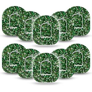 ExpressionMed Green Glam Pod Tapes 10-Pack Tape and 10-Pack Sticker