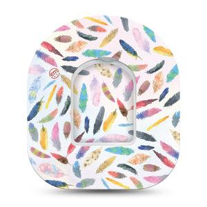 ExpressionMed Feathers OmniPod Tape Single Tape and Single Sticker