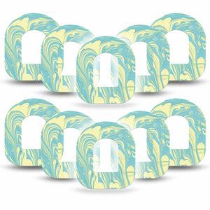 ExpressionMed Mixed Playdough Omnipod Overlay Tape, 10-Pack, Fun Playdough Design Pump Tape