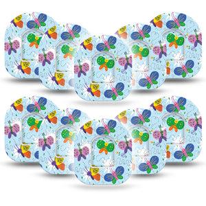 Cute Butterflies Pod Tape 10-Pack with center stickers