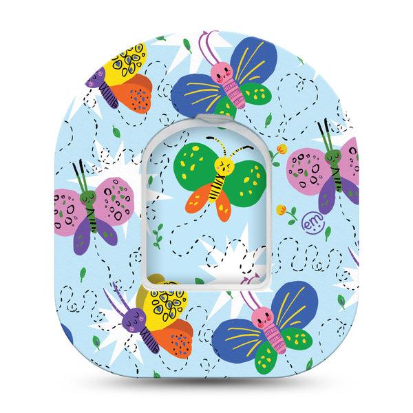 Cute Butterflies Pod Tape with center sticker
